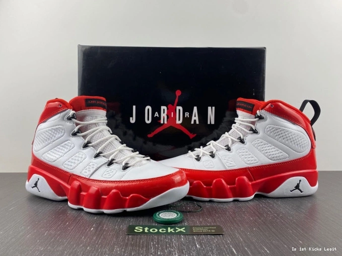 Red Jordan Gym 302370-160 White 9 Retro Air 0814